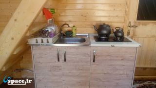 آشپزخانه کلبه استخردار -  کلبه سوئیسی ماهان - سوادکوه